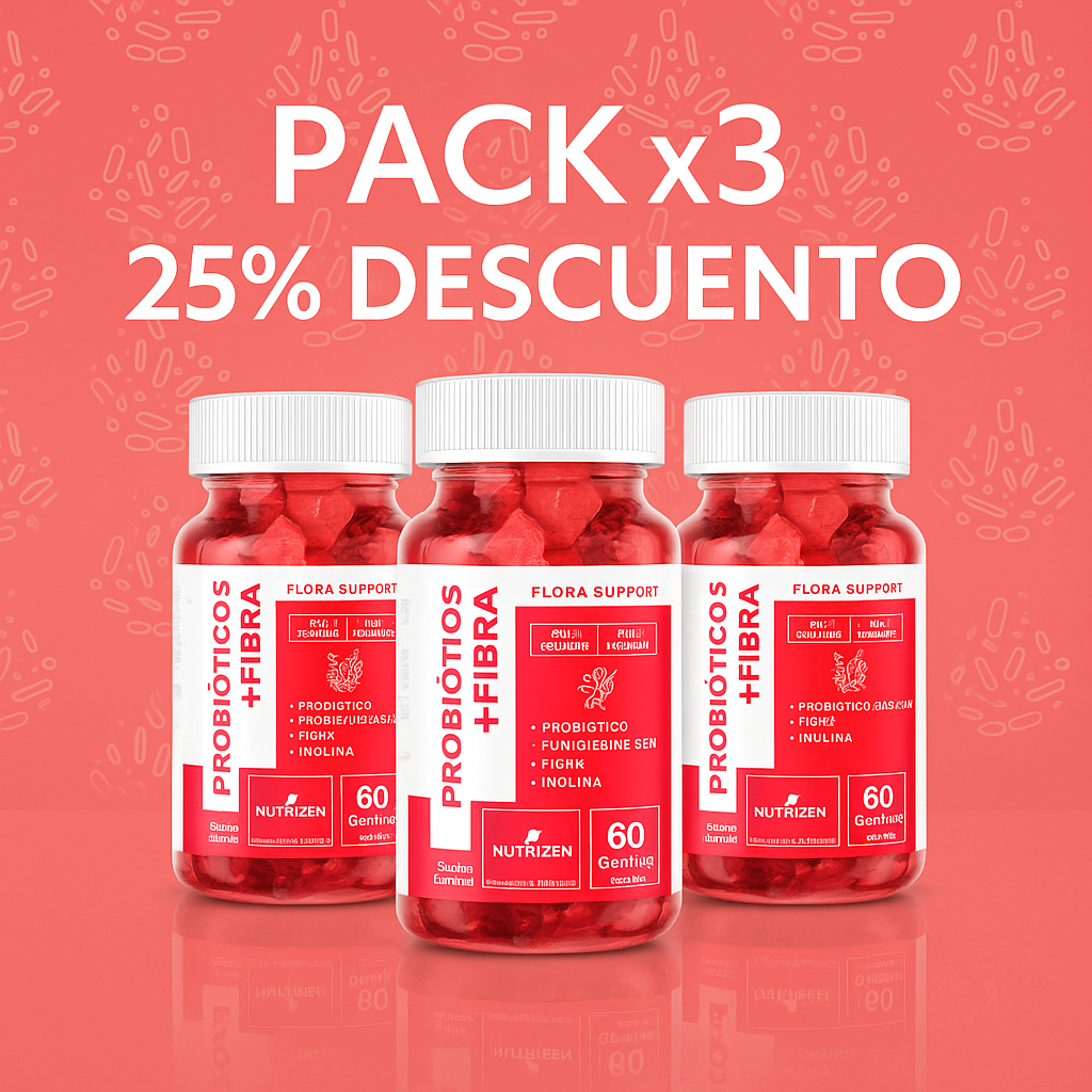 PACK X 3 PROBIOTICOS Y FIBRA