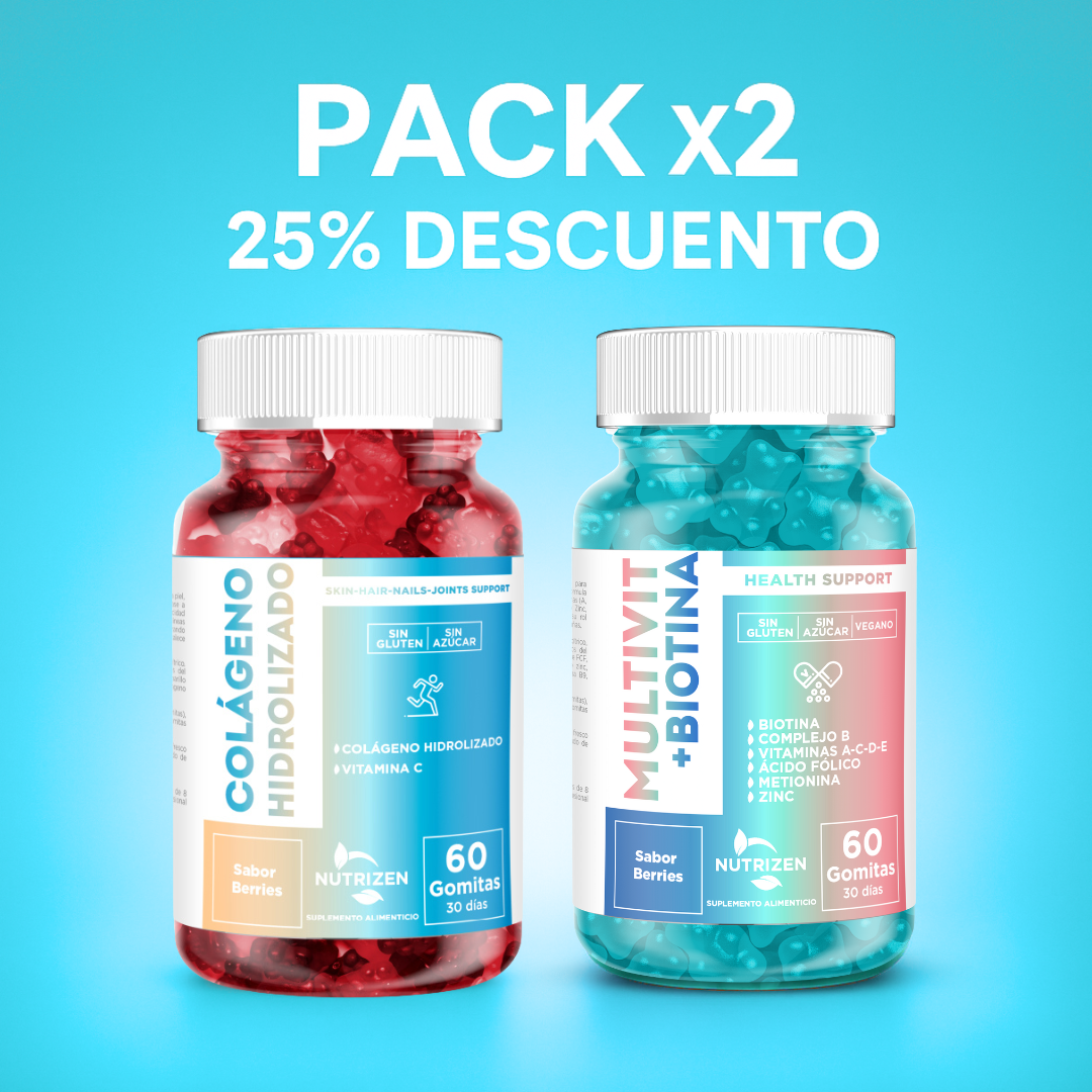 PACK COLAGENO HIDROLIZADO + MULTIVIR BIOTINA