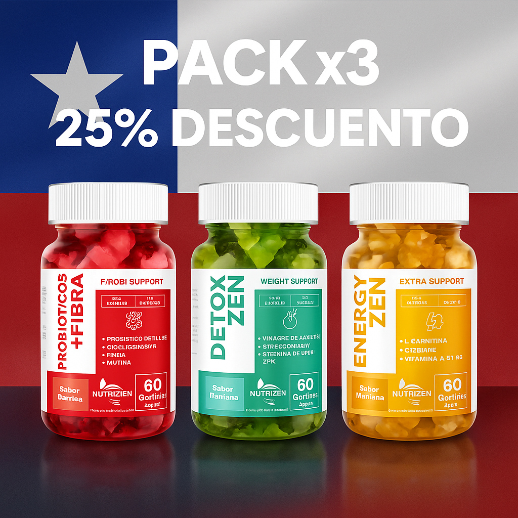 TRIPACK FIESTAS PATRIAS PROBIOTICO + DETOX + ENEGY