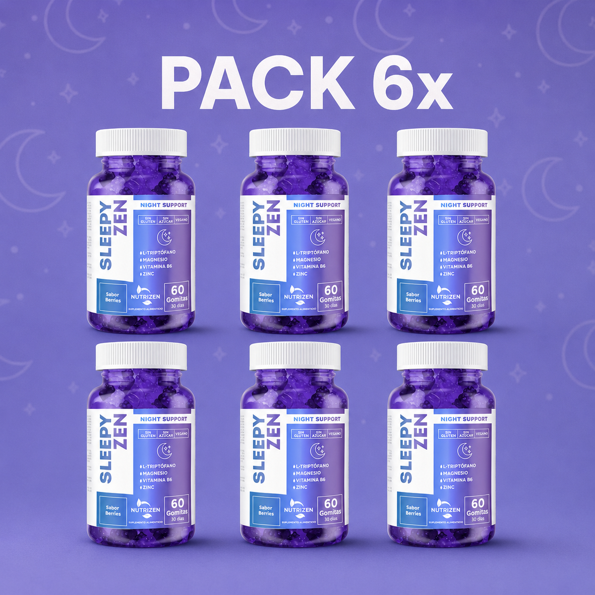 PACK 6 X SLEEPY ZEN
