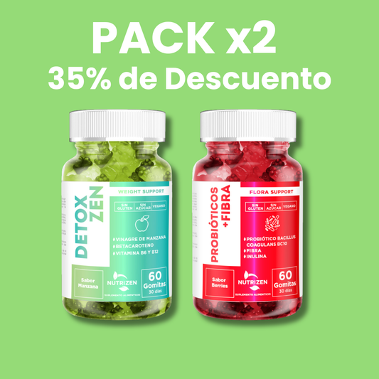 PACK DETOX + PROBIOTICOS Y FIBRA