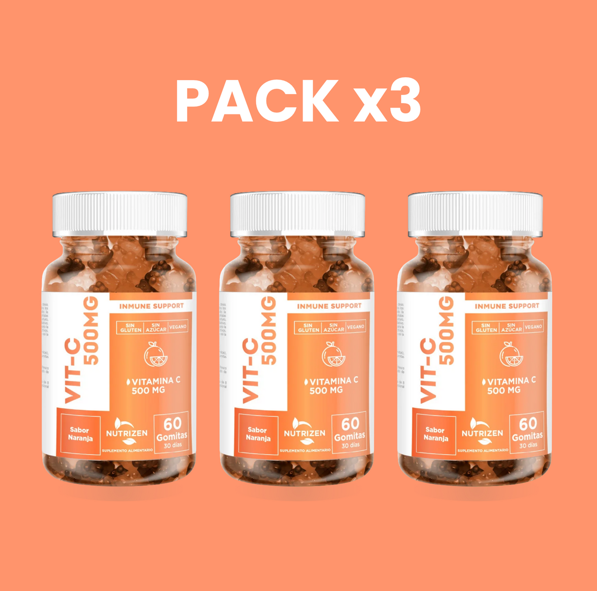 PACK X 3 VIT - C 500